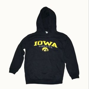 Kids Sporty Iowa Hawkeyes Iowa University Black‎ Hoodie Sz M